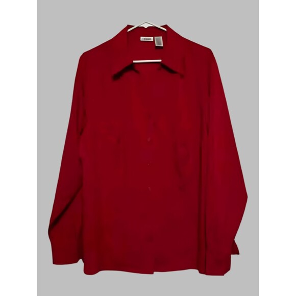 Liz Baker Long Sleeve Red Blouse - size 20W - Picture 1 of 1